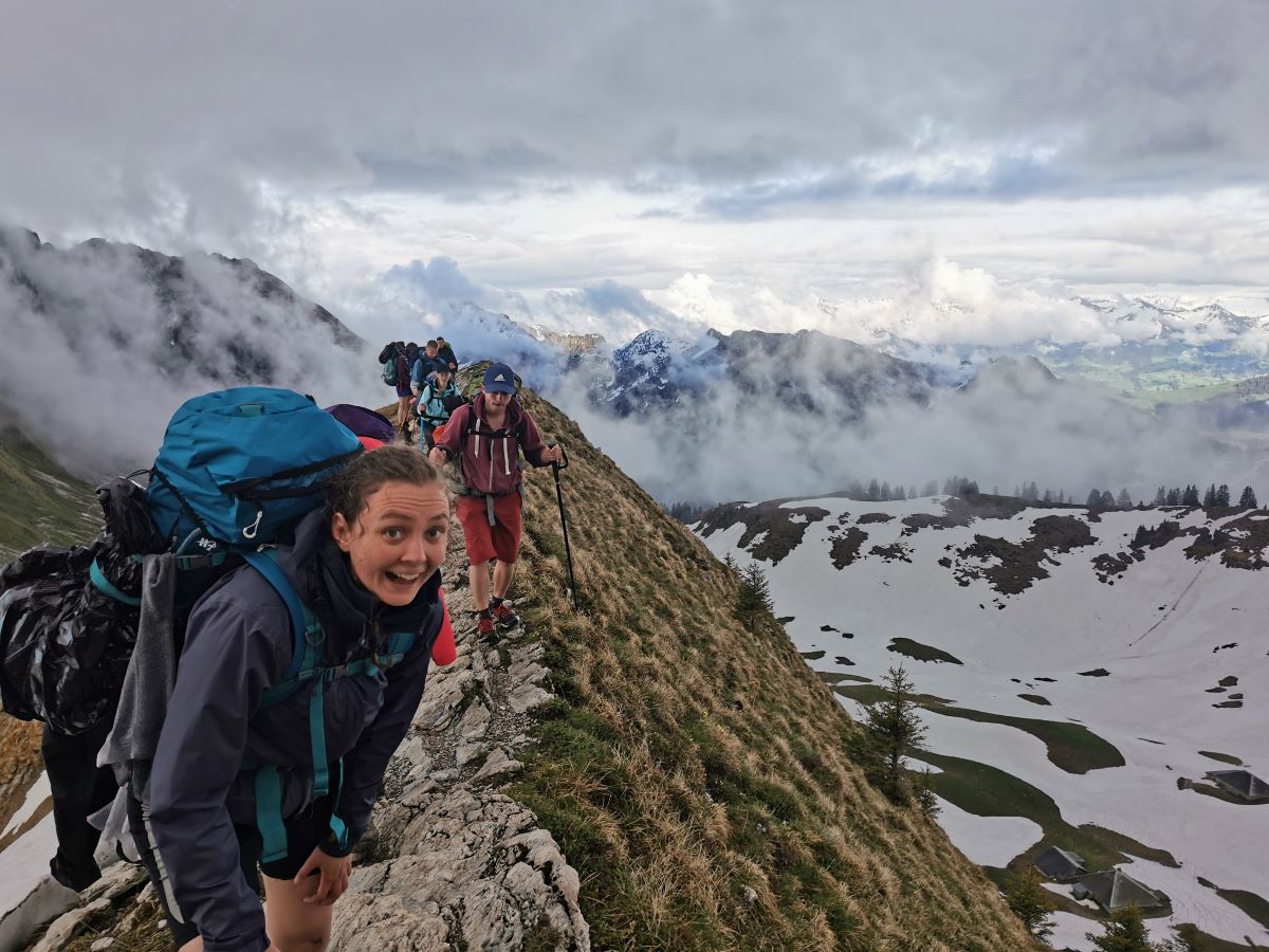 Happy to have survived the technical part of the ridge after Gäntrisch [picture made by Sigmund Hennum Høeg]