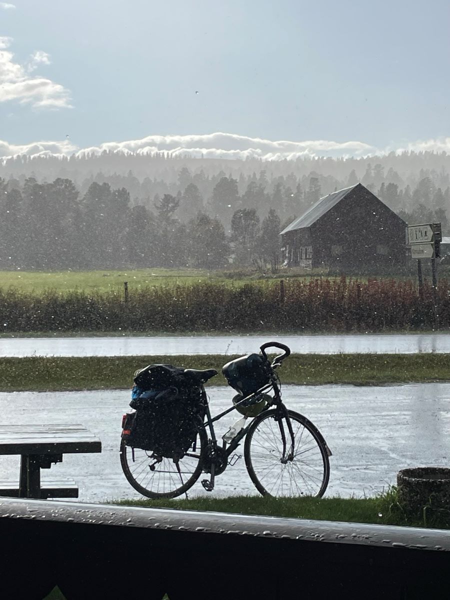 Bike getting rained on