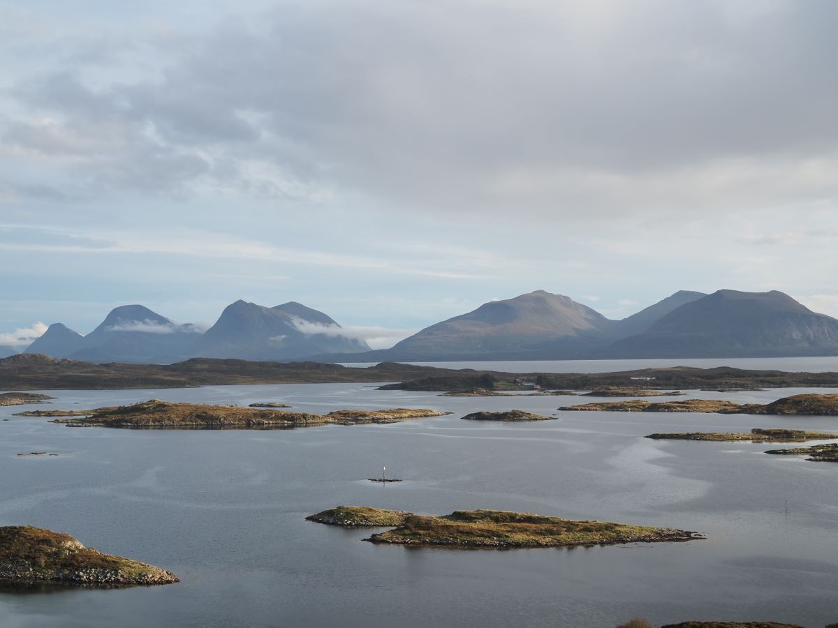 View from the island Smøla on mainland Norway