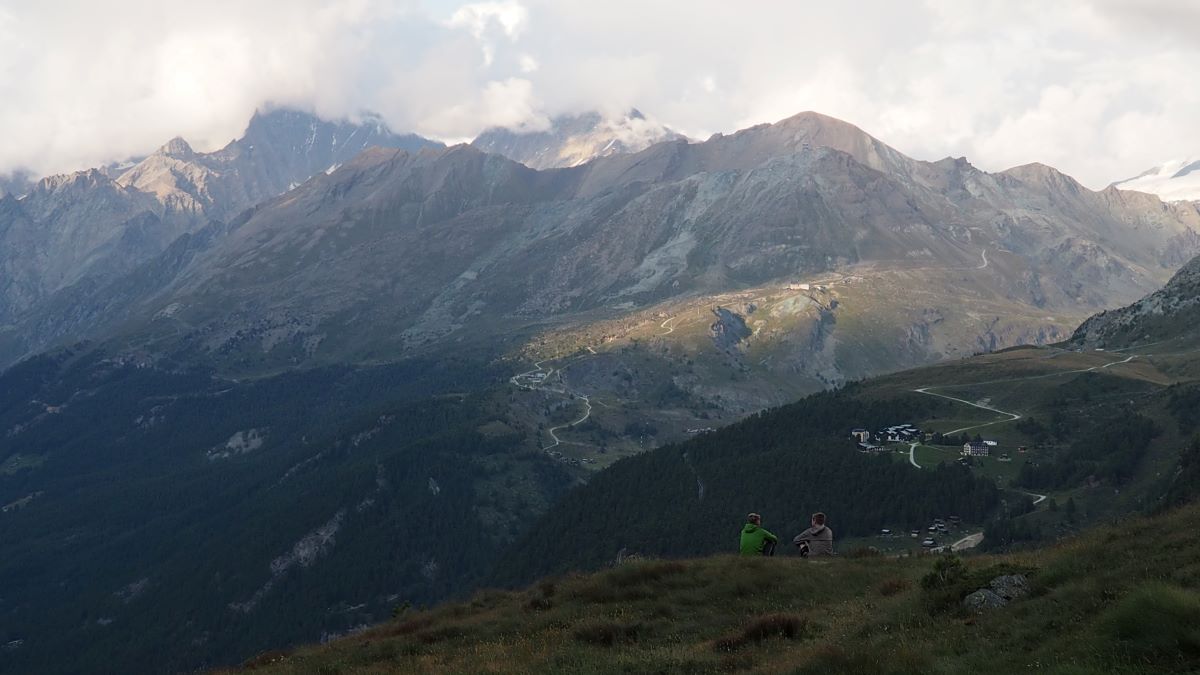 Overlooking the Zermatt valley